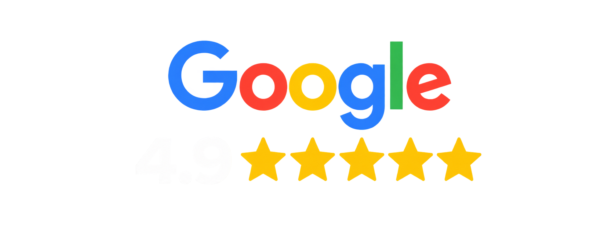 Google 4.9 star rating